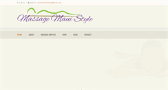 Desktop Screenshot of massagemauistyle.com